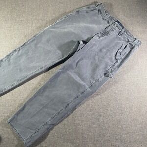 Abercrombie & Fitch Gray Stretch Carpenter Pants 32W 28L Women's